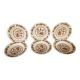 6 assiettes creuses Syracuse Sarreguemines Décor Fleurs