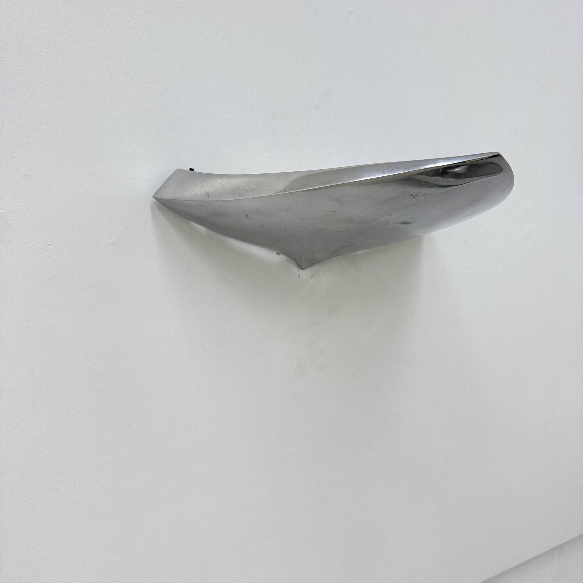 Modern French Polished Chrome wall Lamp by LG, Paris France