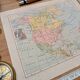 Imprimée en 1878, L'Amérique du Nord.