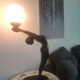 Art Deco woman lamp 72 cm in height
