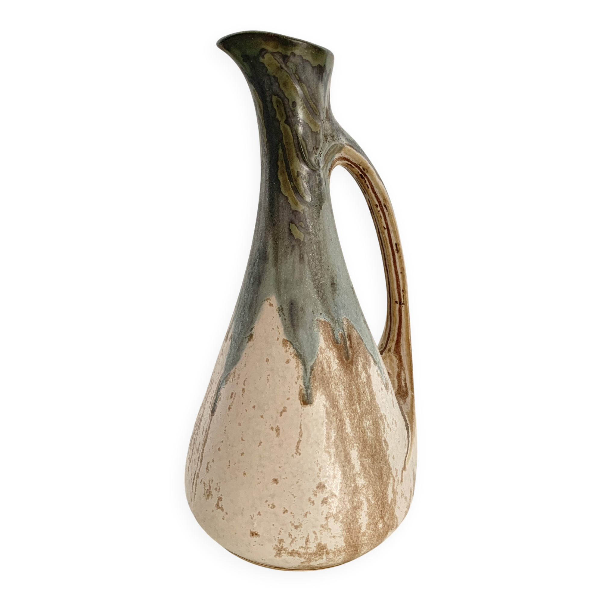 Stoneware jug signed Denbac