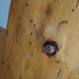 Chaise en souche en bouleau massif par un ébéniste suédois, Wabi Sabi, années 1950