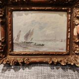 Pair of oils on panels by Henri Saint Clair, circa 1930.