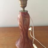 Art-deco style lamp base in speckled frosted glass