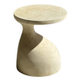 Sexy Neck - Bout de canapé en bois massif (monoxyle) forme organique couleu