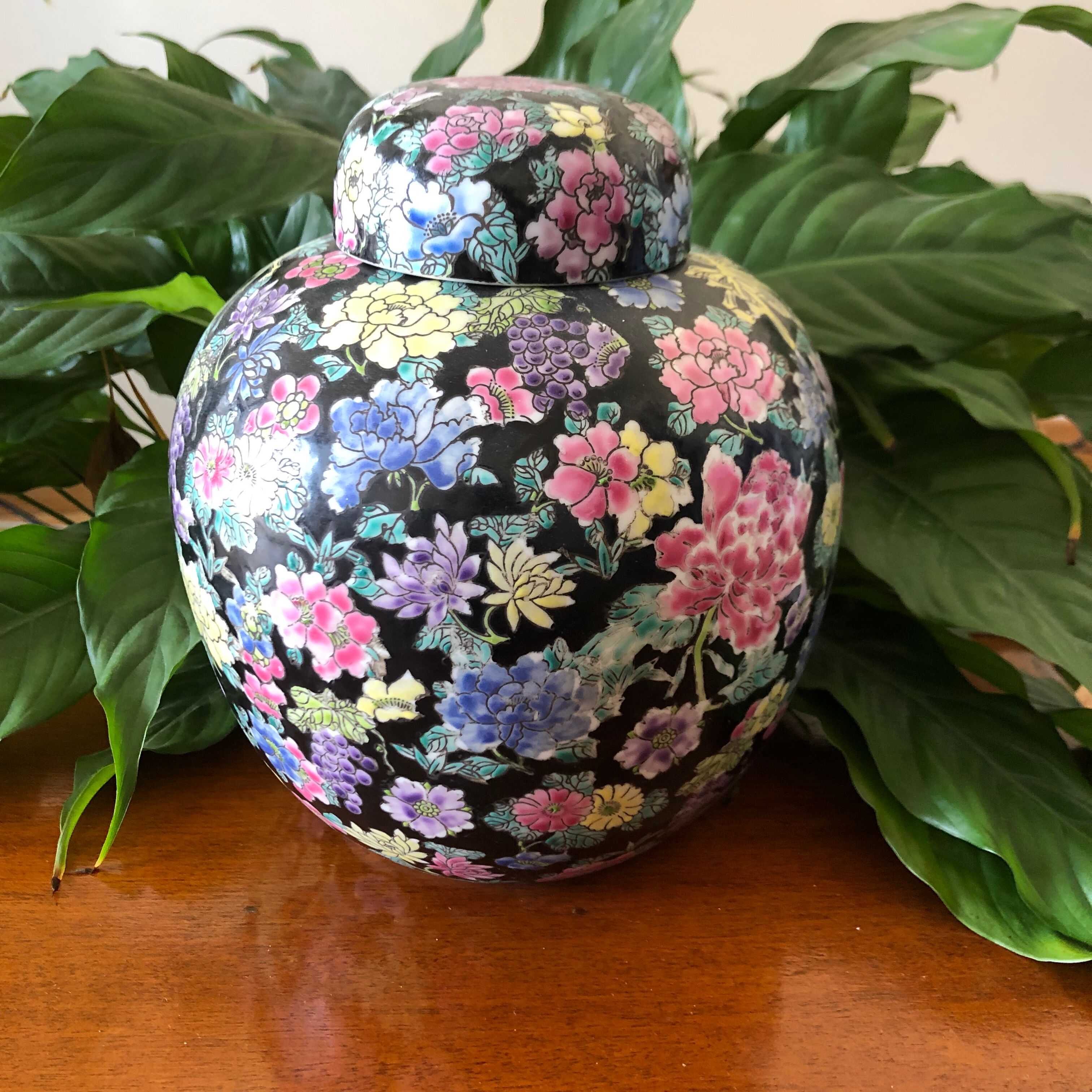 Ceramic ginger pot H 19 cm