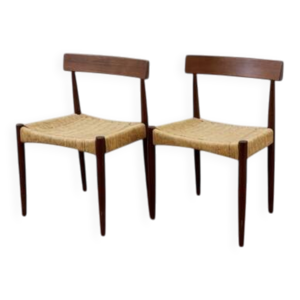 Paire de chaises scandinaves