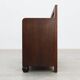 Modernist Art Deco bench with lift-top storage seat in solid oak, Belgium