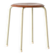 1960s Scandinavian stool in metal and teak