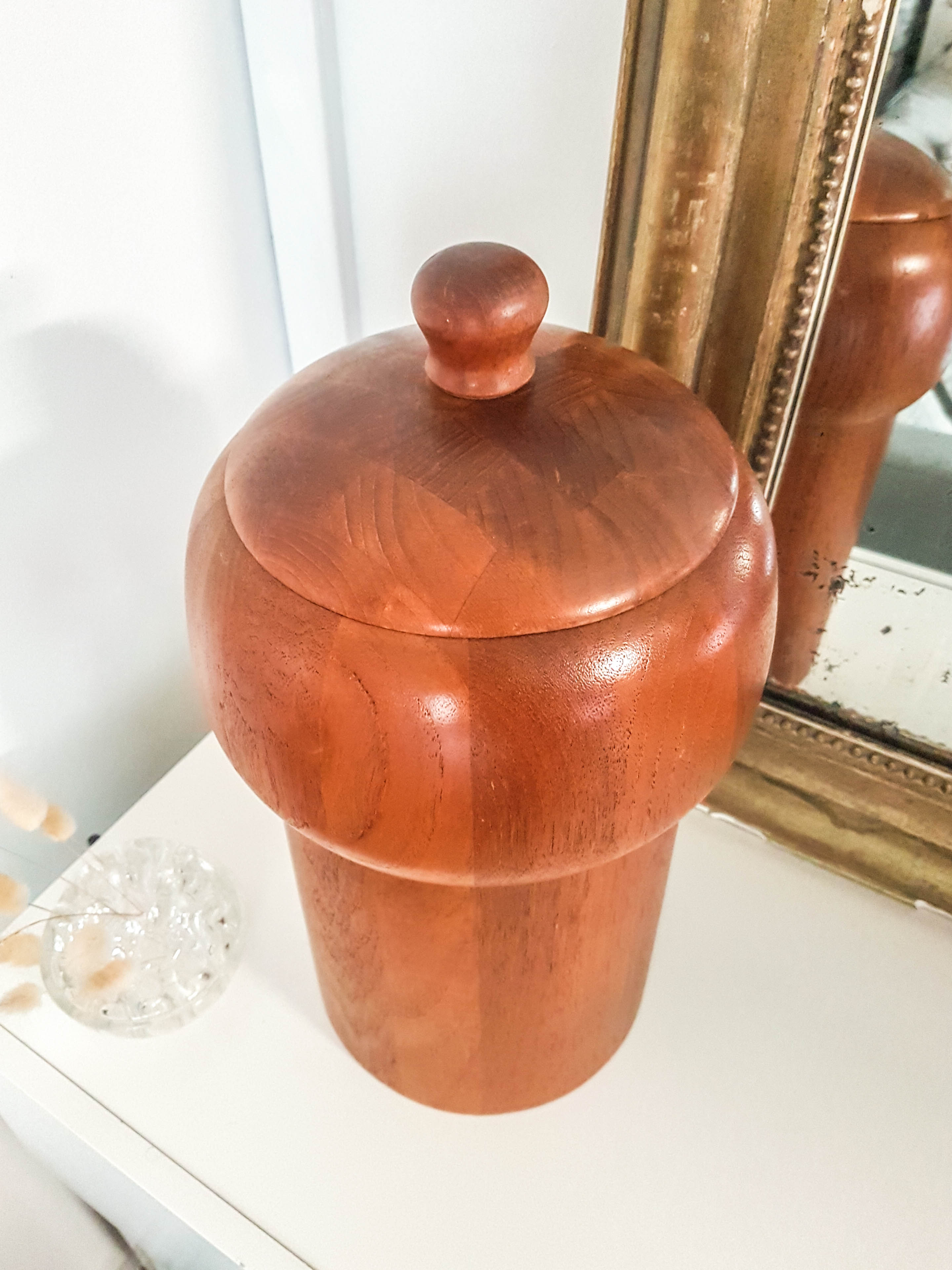 Danish Scandinavian ice bucket in Digsmed teak