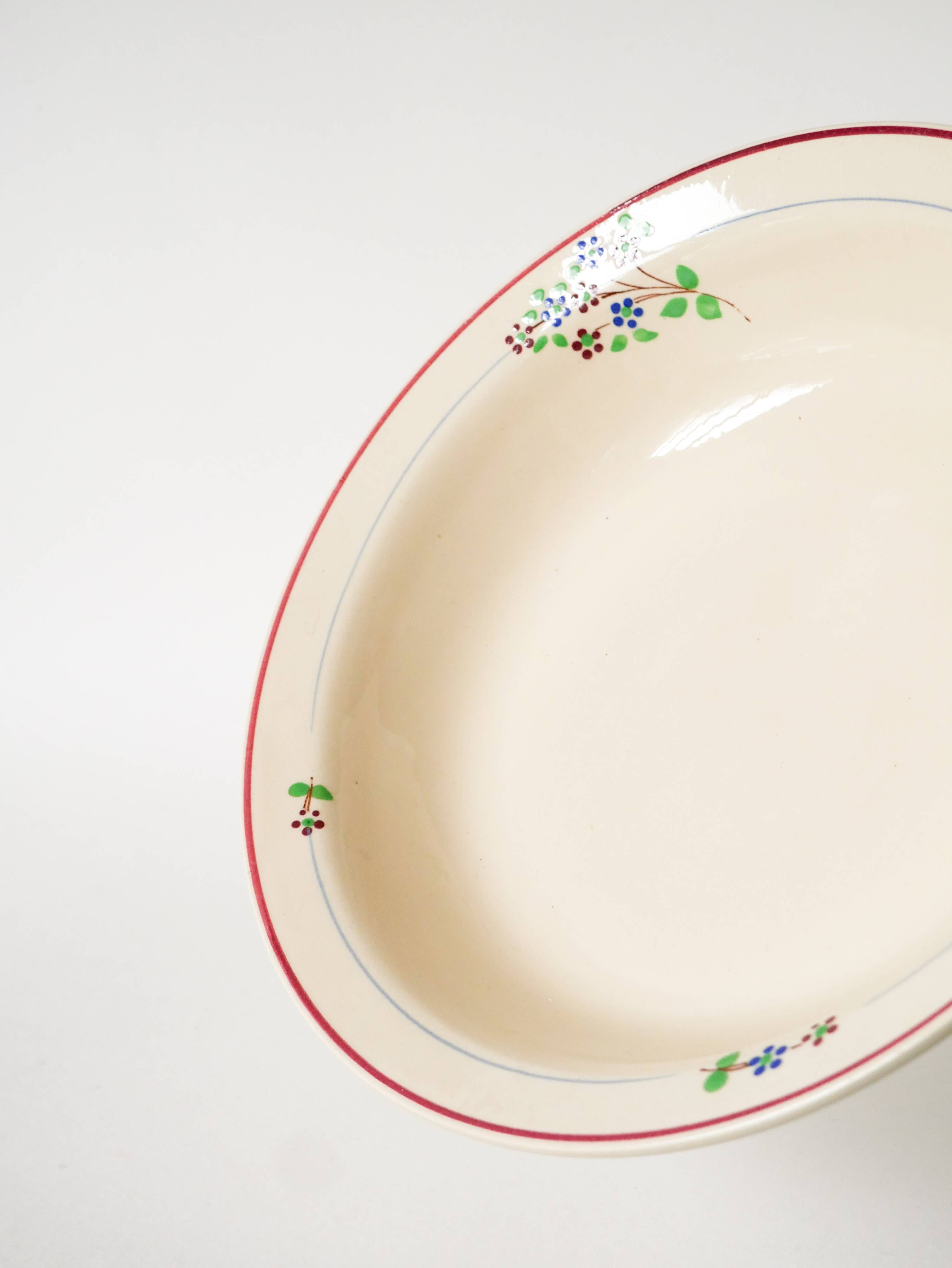 Moulin des Loups salad bowl, "Isabelle" model, 1950