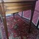 Louis XVI style desk, leather top, 3 drawers and writing tablets