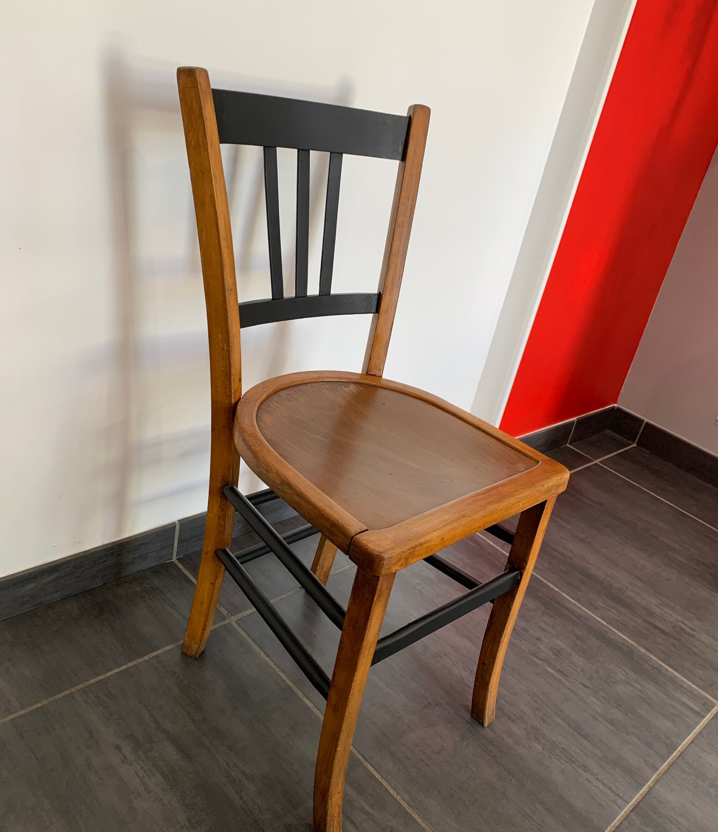 Series of 4 bistro chairs "Luterma" vintage 1960s