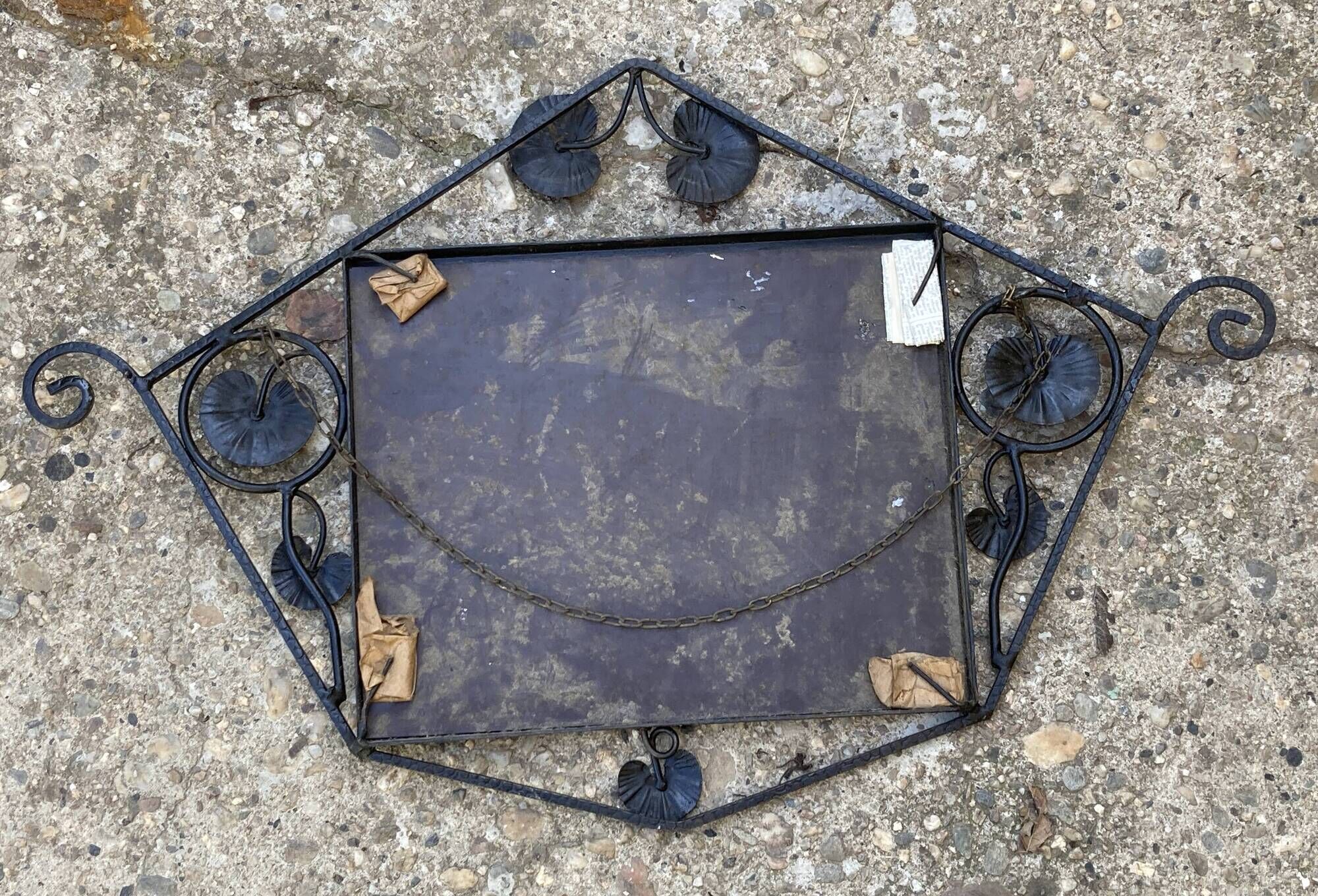 Art Deco mirror - wrought iron