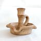 Large handmade Vallauris France ceramic ashtray candle holder