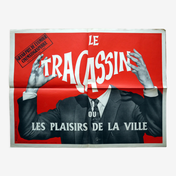 Affiche cinéma originale "Le Tracassin" Bourvil