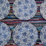 6 plates flat flowers vintage by Grindley