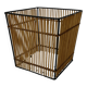 Vintage Rohe Noordwolde rattan basket by Dirk van Sliedrecht 60's Design