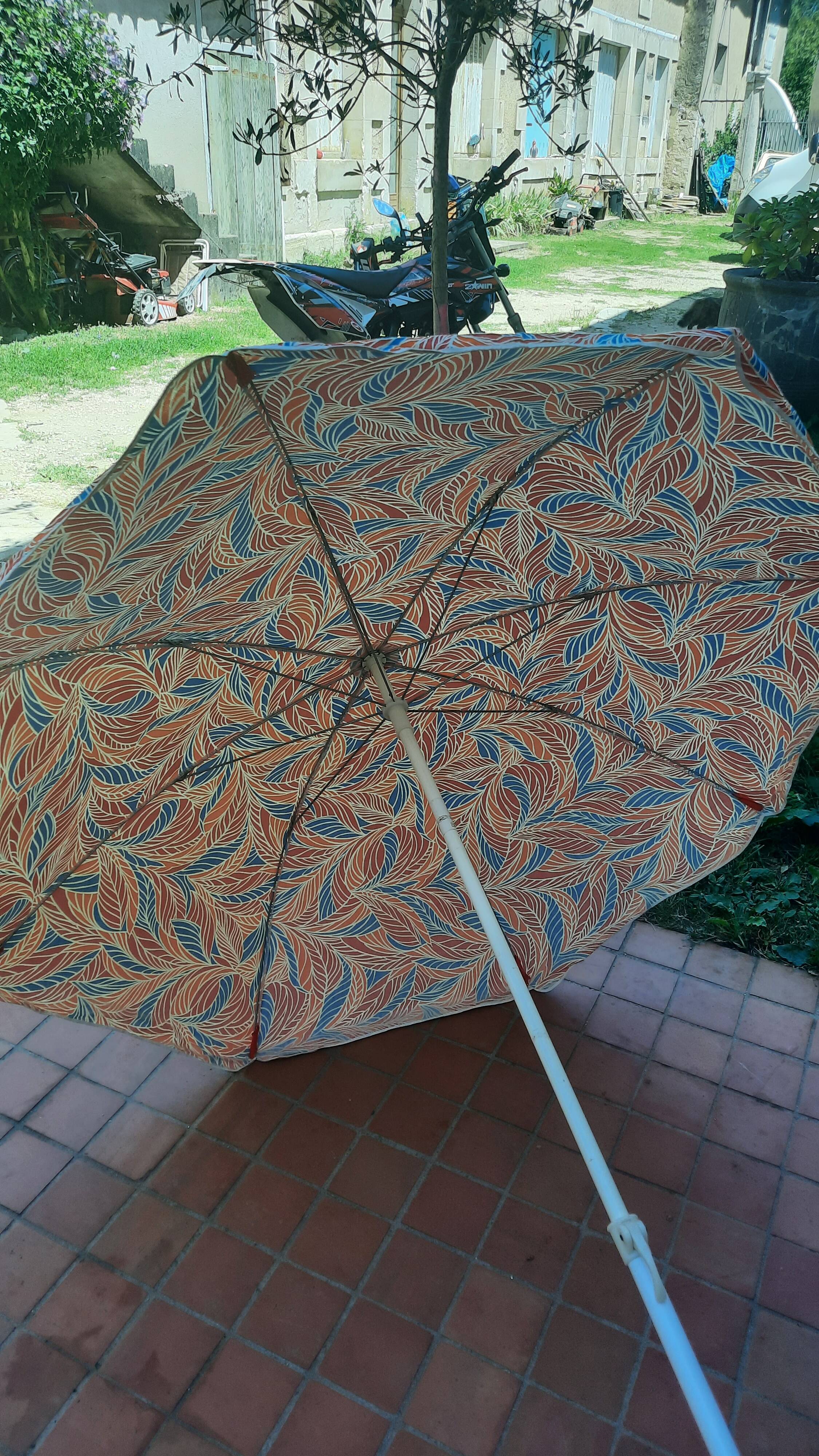 Vintage beach umbrella
