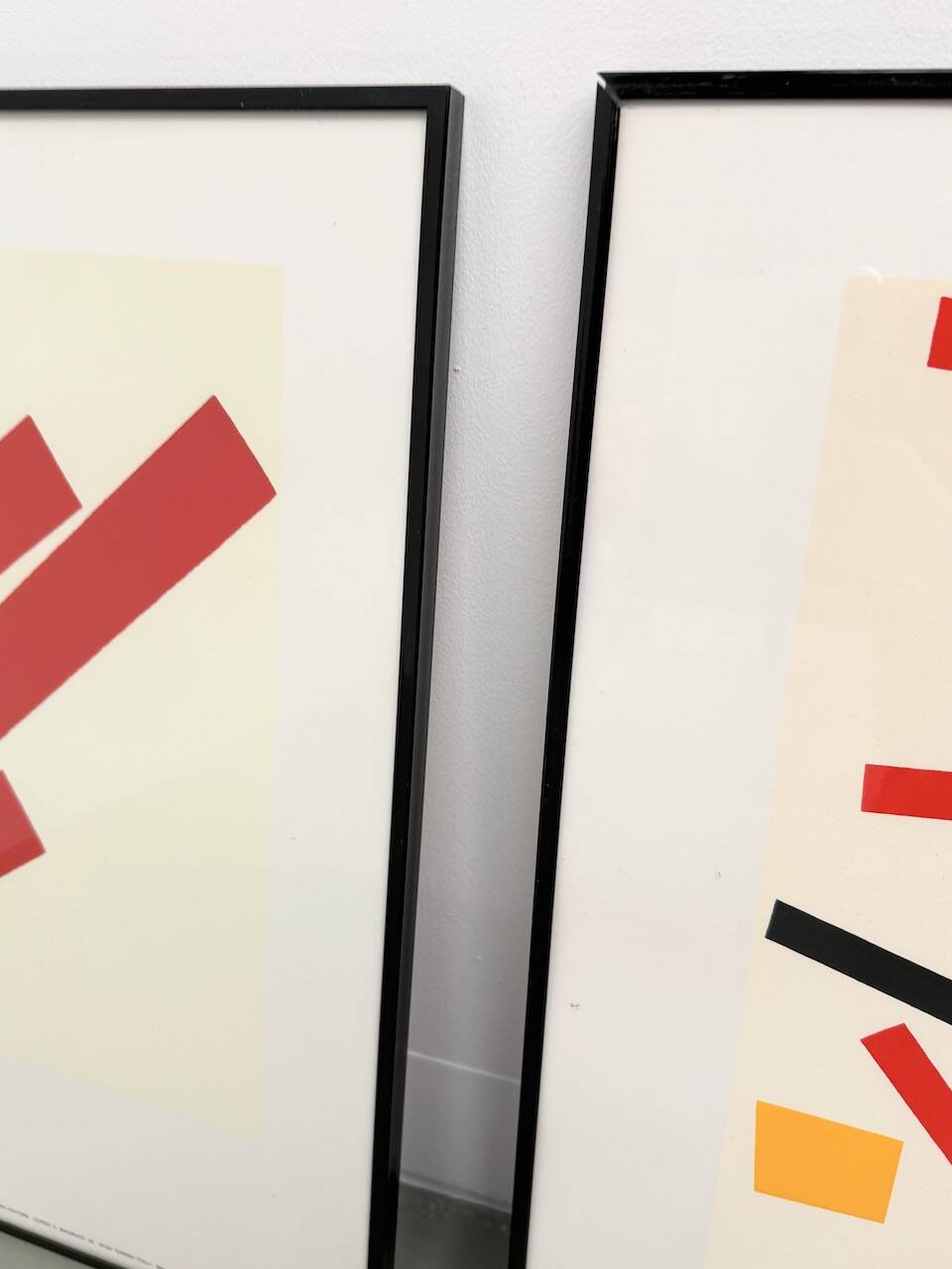 Set of 3 frames with Casimir Malevic lithographs