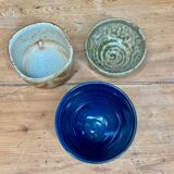 Set of 3 stoneware bowls