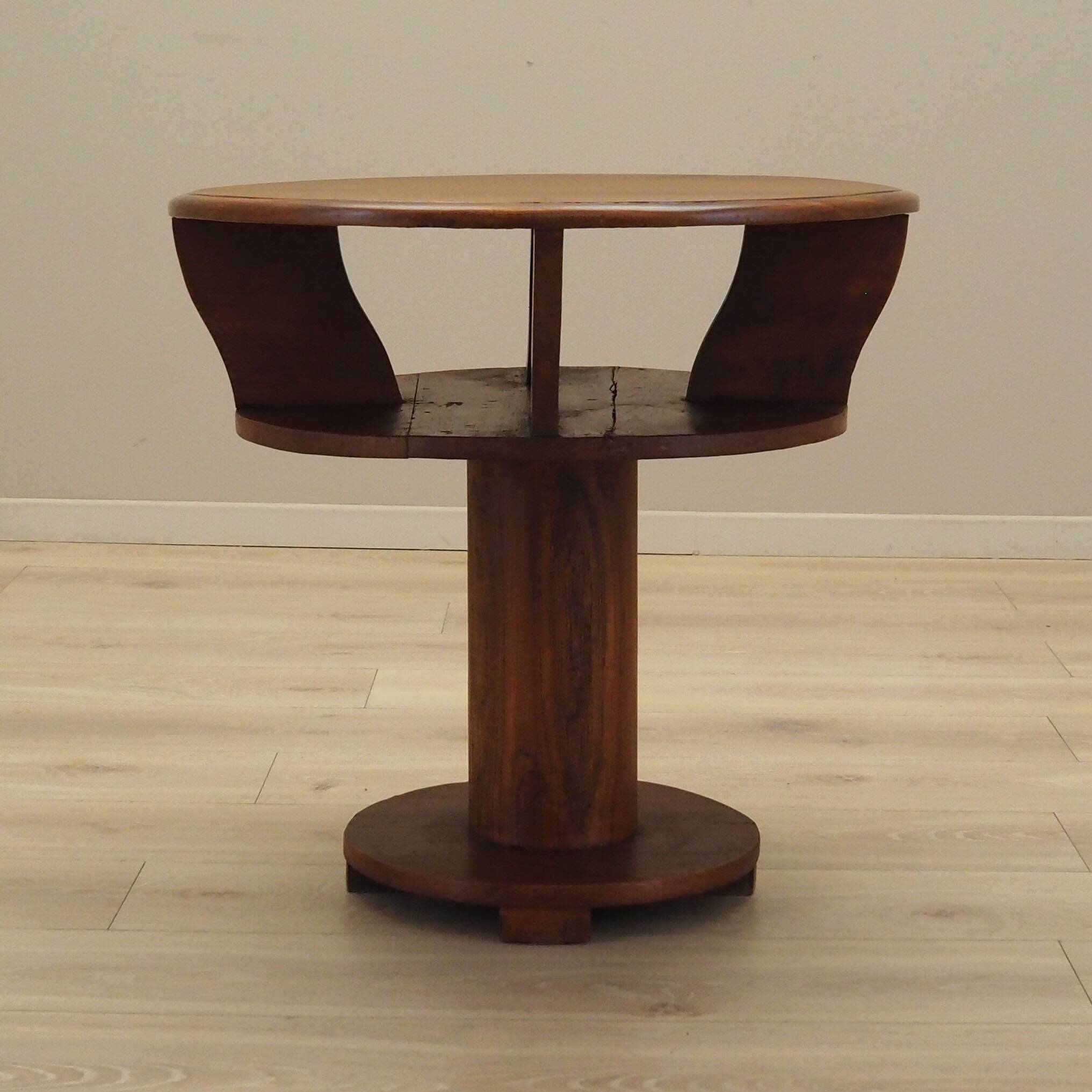 Oak coffee table, Italian design, 1960s, production: Italy