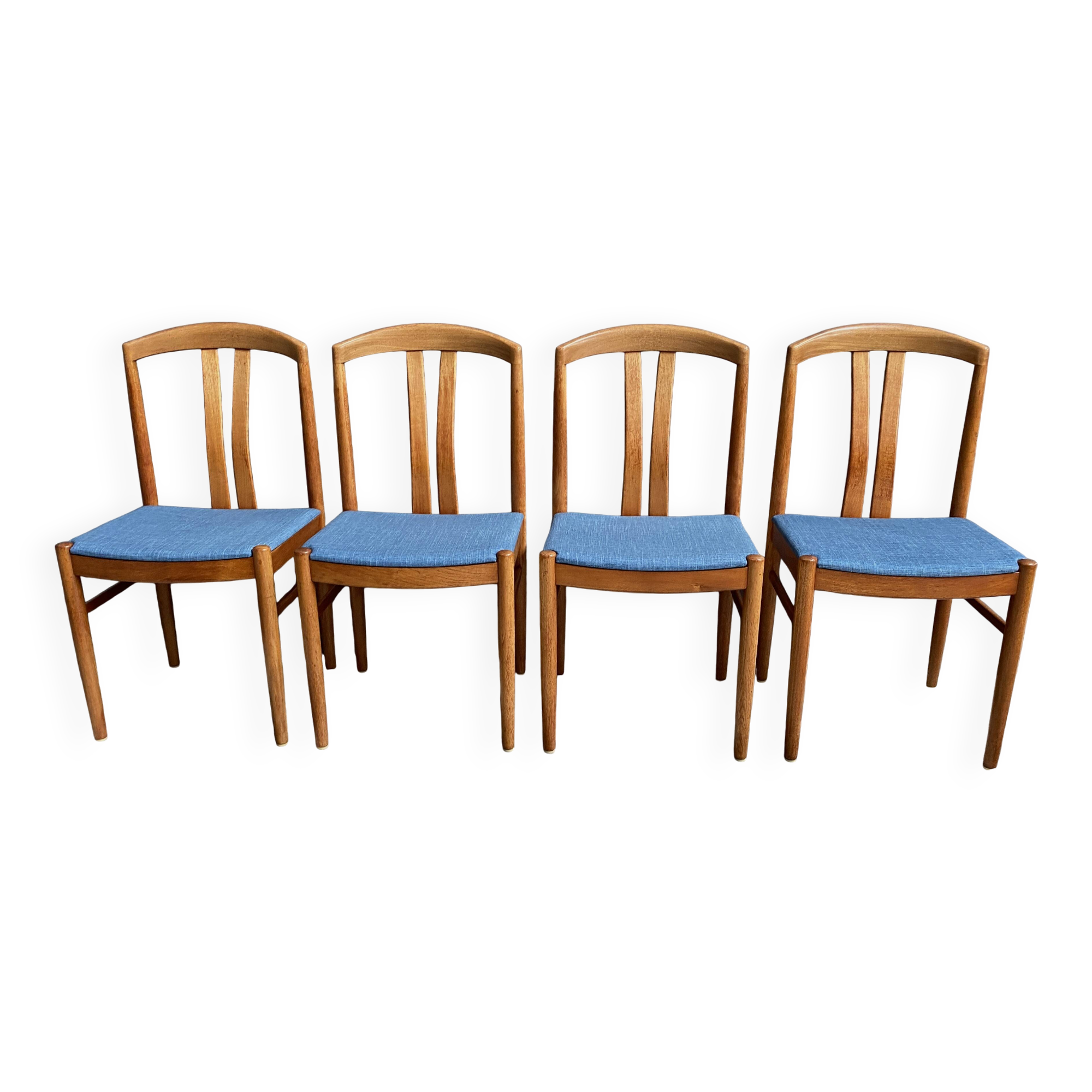4x Ekstrom Oak dining chairs for Johansson & Soner Sweden 1960s