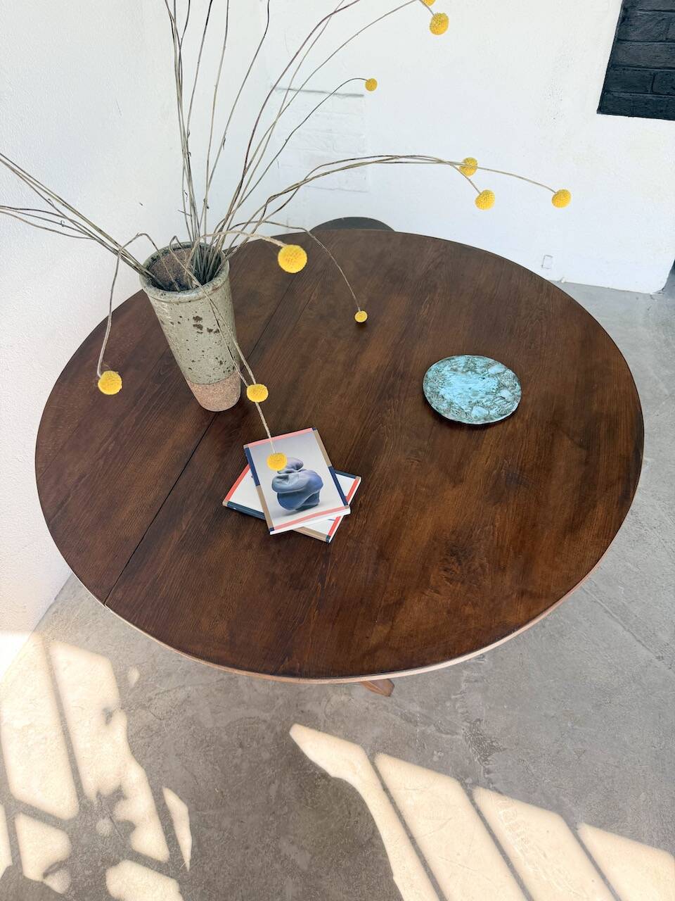 1950s oak winegrower's table