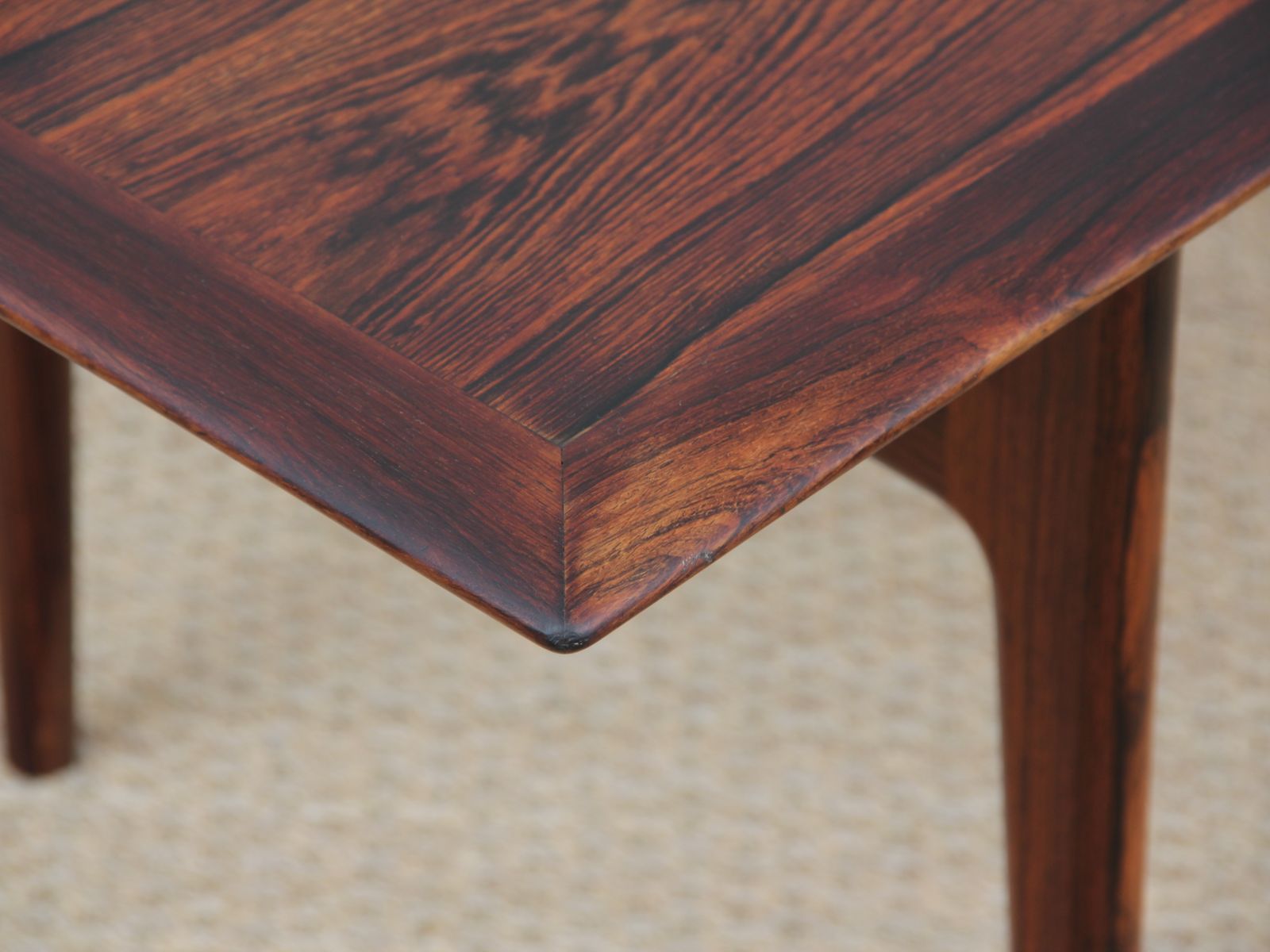 Table basse moderne scandinave en palissandre de Rio de CFC Silkeborg 1960s