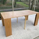 Scandinavian console extendable into a dining table with 3 extensions 180cm