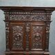 buffet / Richly carved walnut cabinet, Renaissance style, 19th century