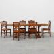 Rustic 20th century solid oak dinner table, France