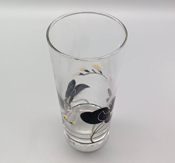 8 VERRES Luminarc modèle anaïs rose noire vintage longdrink