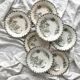 7 earthenware soup plates with butterfly and flower design "Nancy" LG Clairefontaine