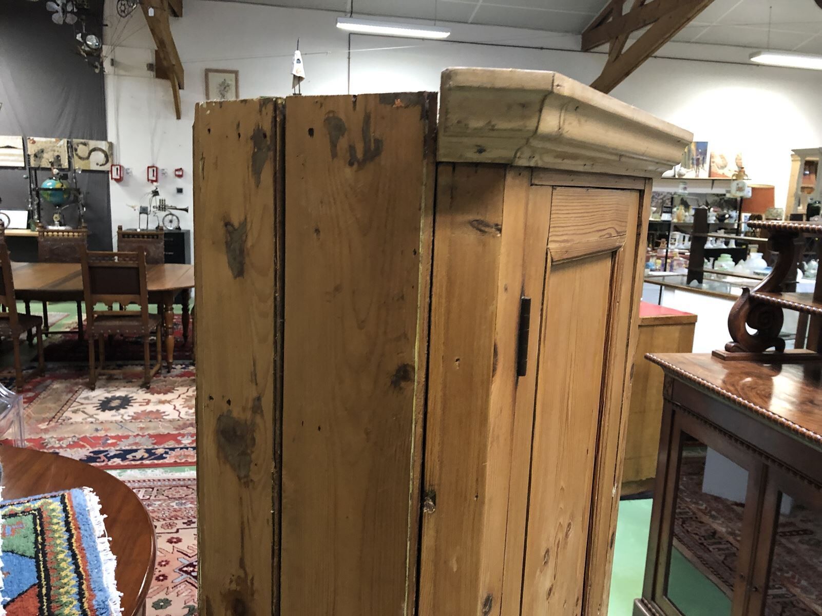 Fir corner wardrobe early 20th century