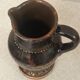 Vintage Romanian glazed pottery pitcher