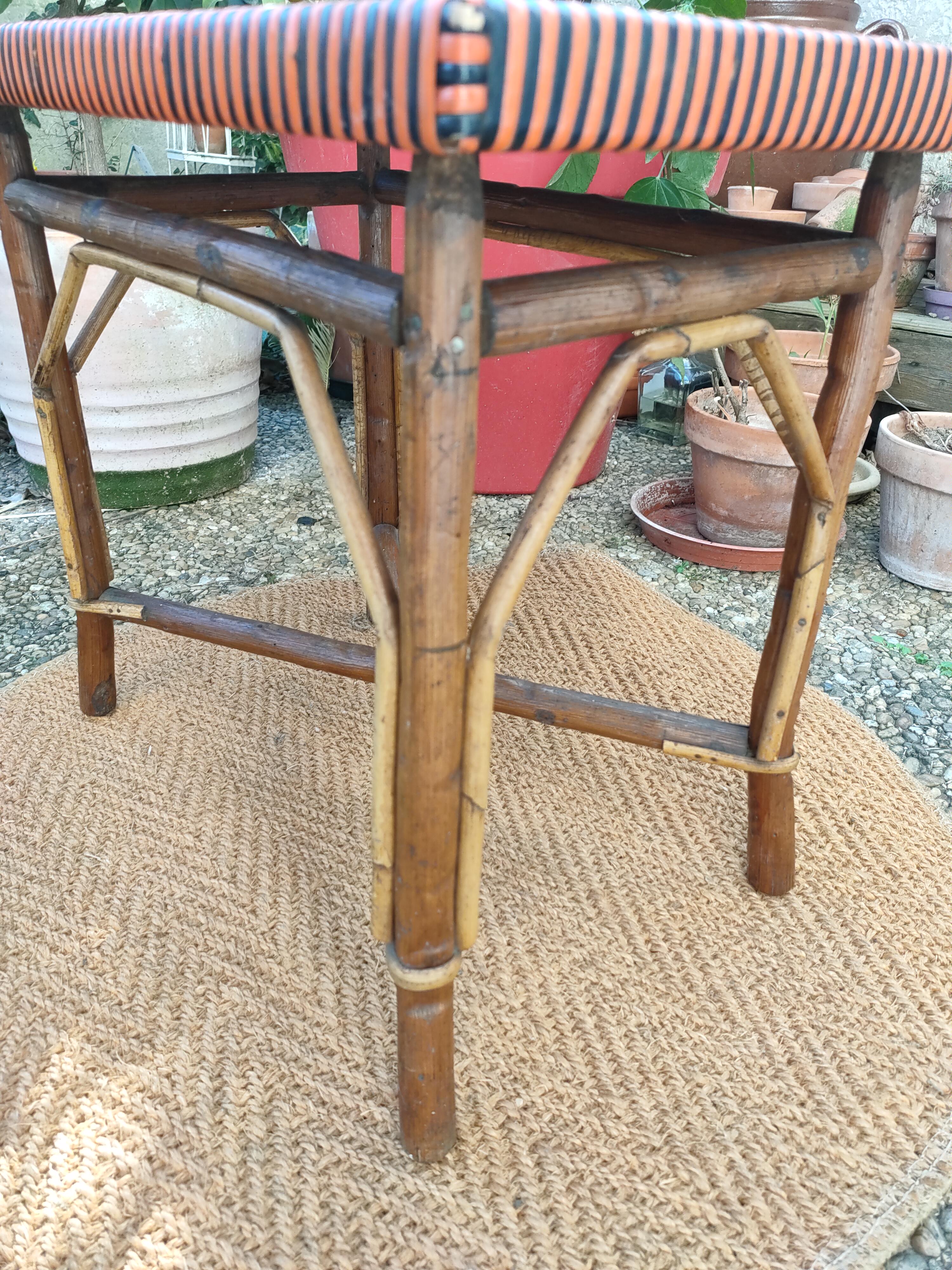 Vintage rattan coffee table