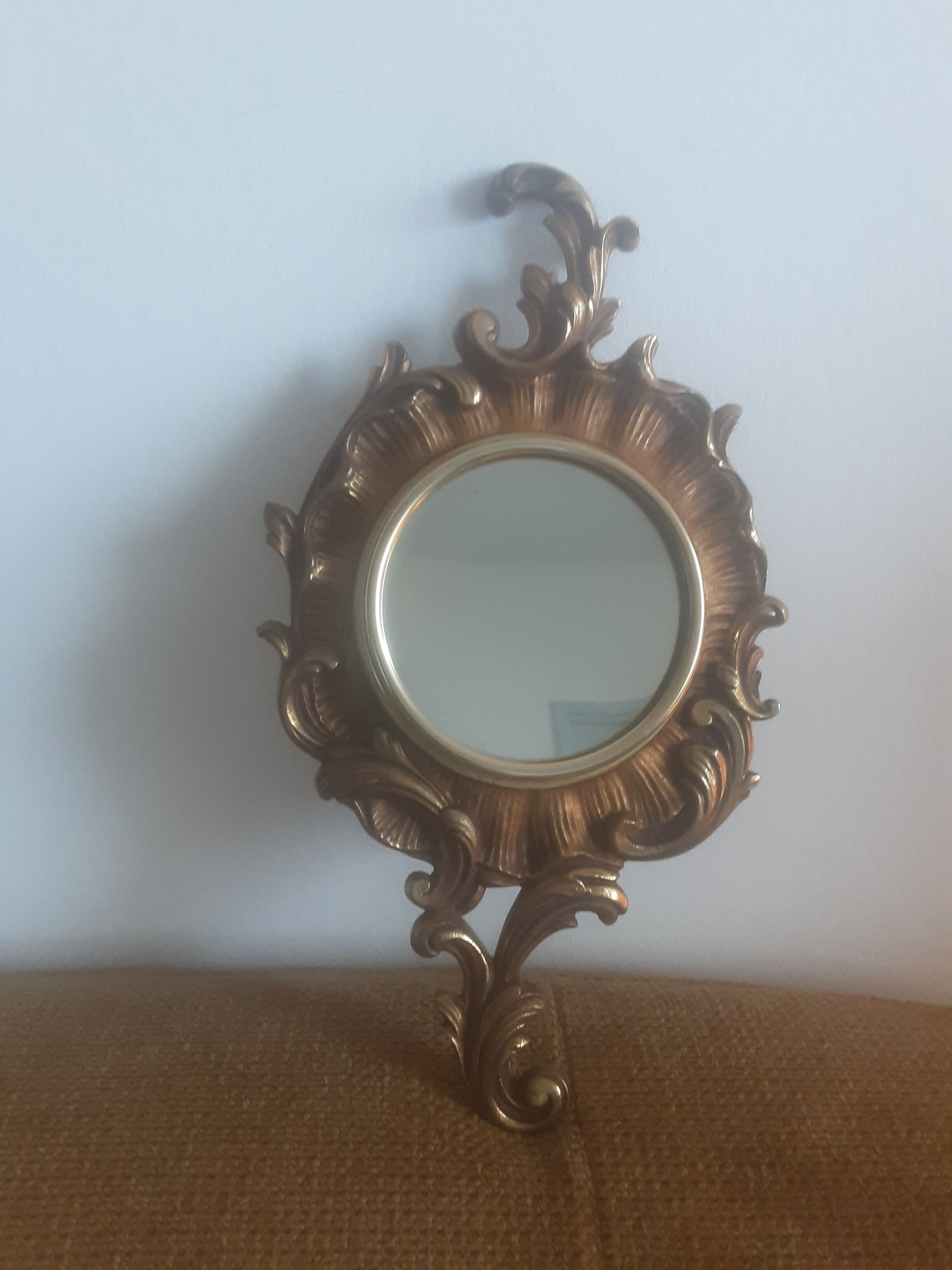 Bronze wall mirror - vintage