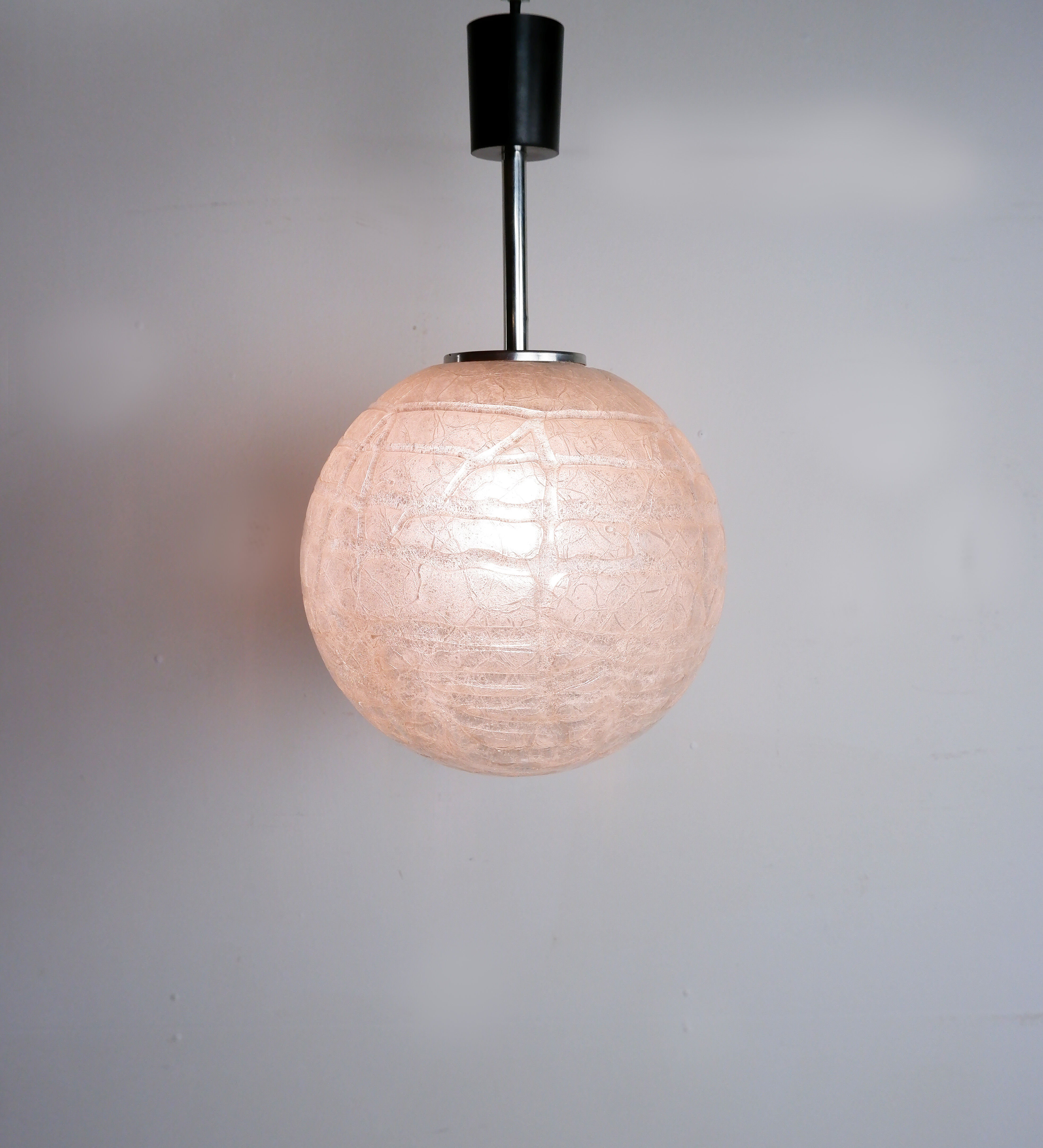 Doria Leuchten hanging lamp, 1970s