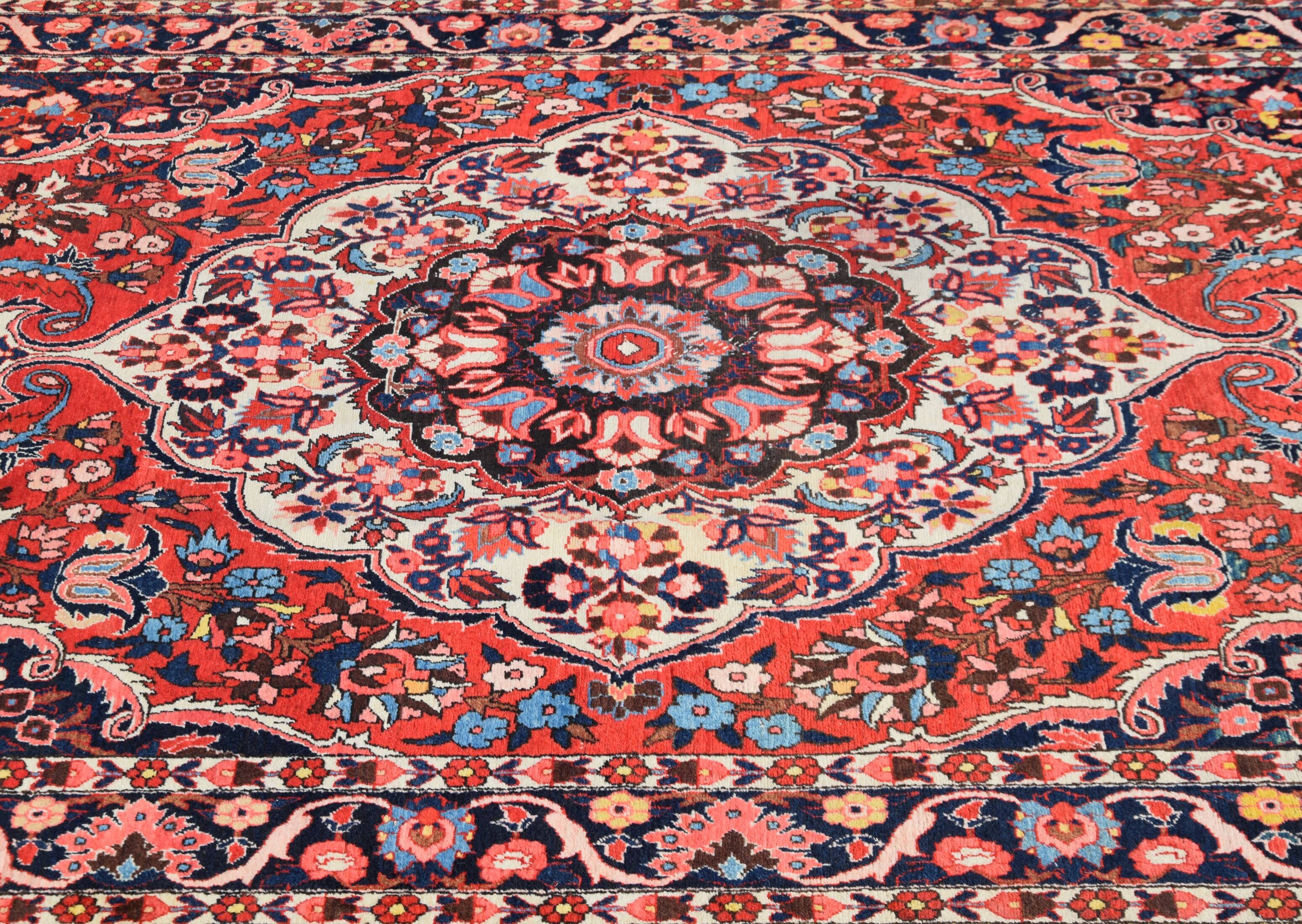 Persian Iran Saman Oriental Rug: 3.20 X 2.07 Meters - Made in
