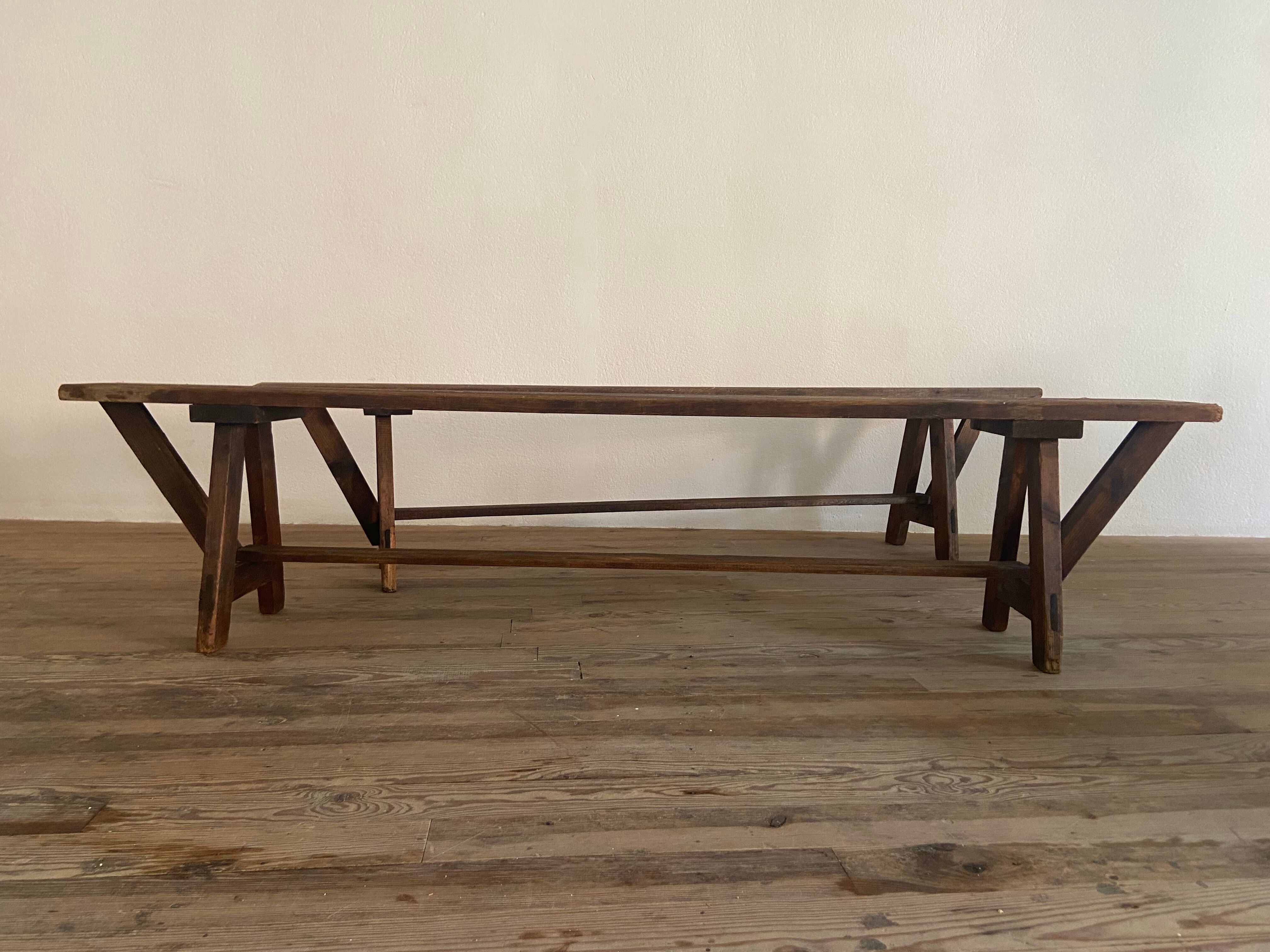 Pair of farm bench