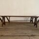 Paire de bancs de ferme
