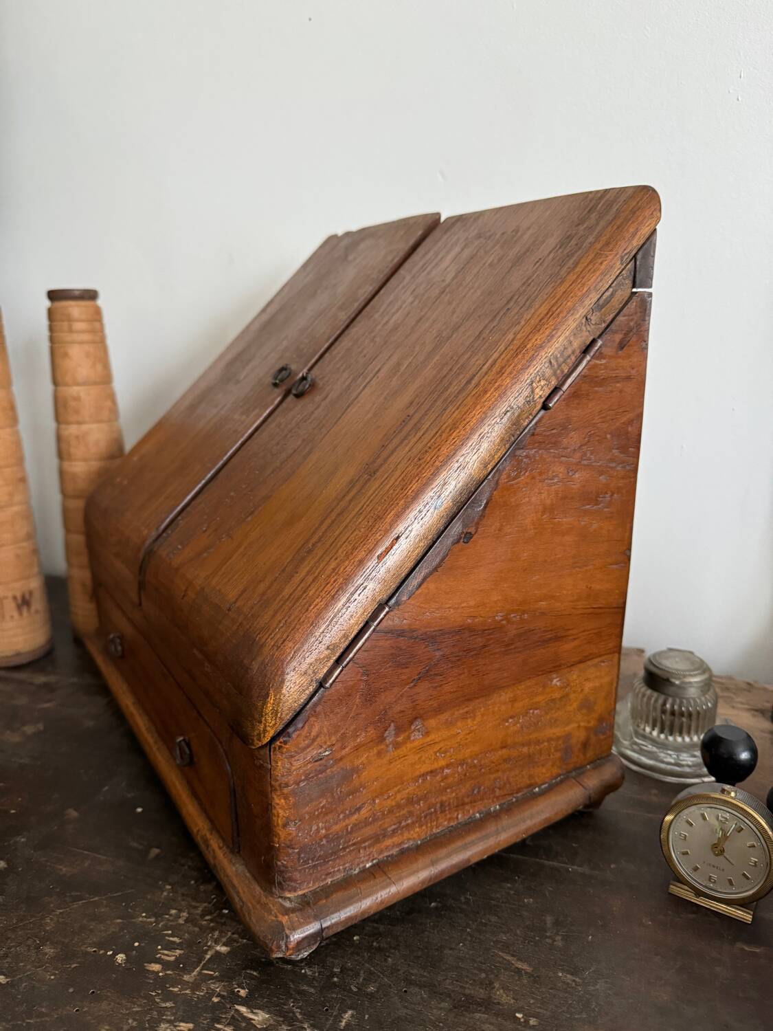 Small wooden storage unit