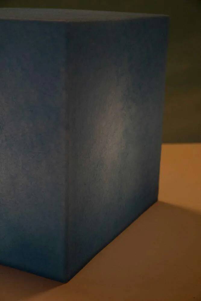 Postmodern cube lamp for children's room, Heico cubism light column.