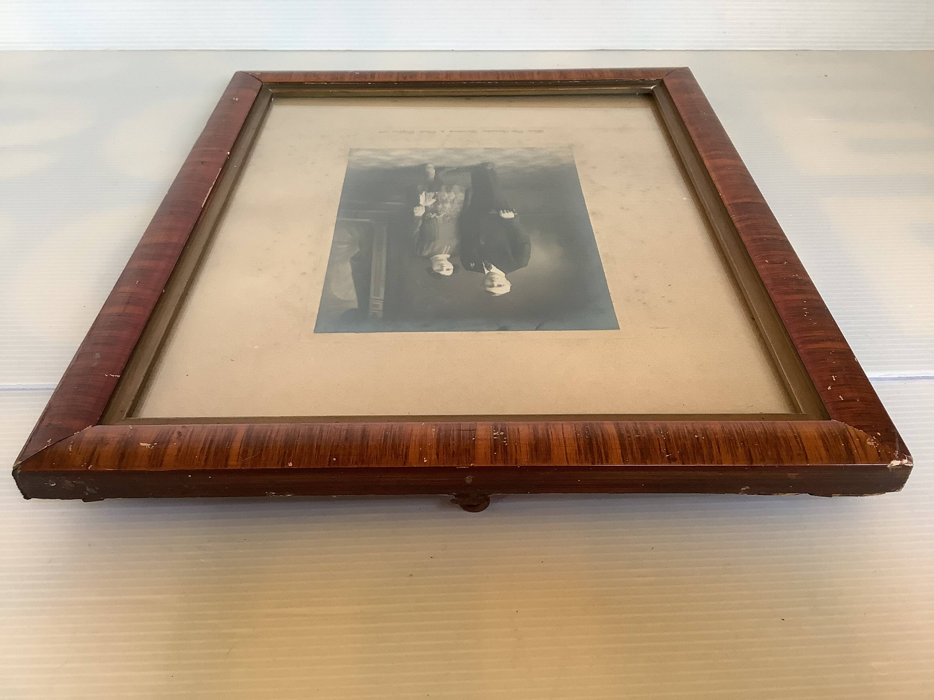 Old photograph of married couple