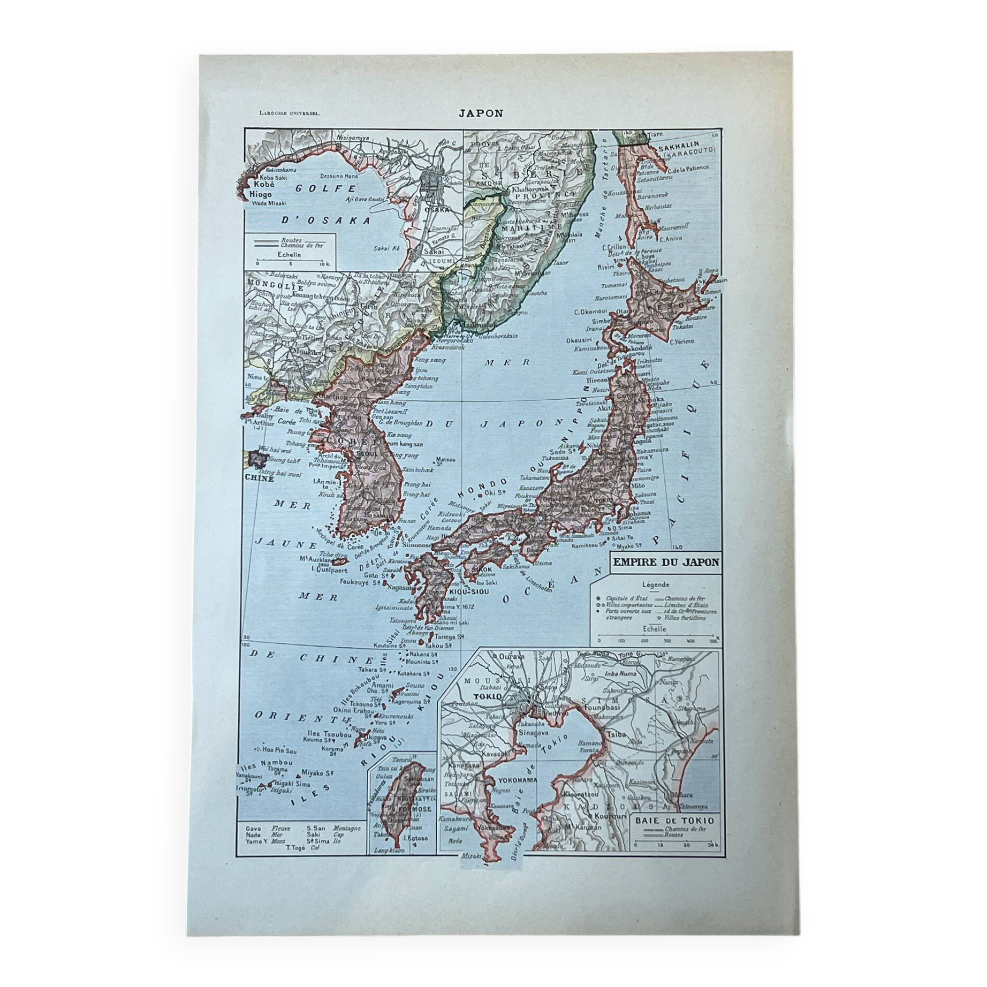 Map of Japan - 20x29cm