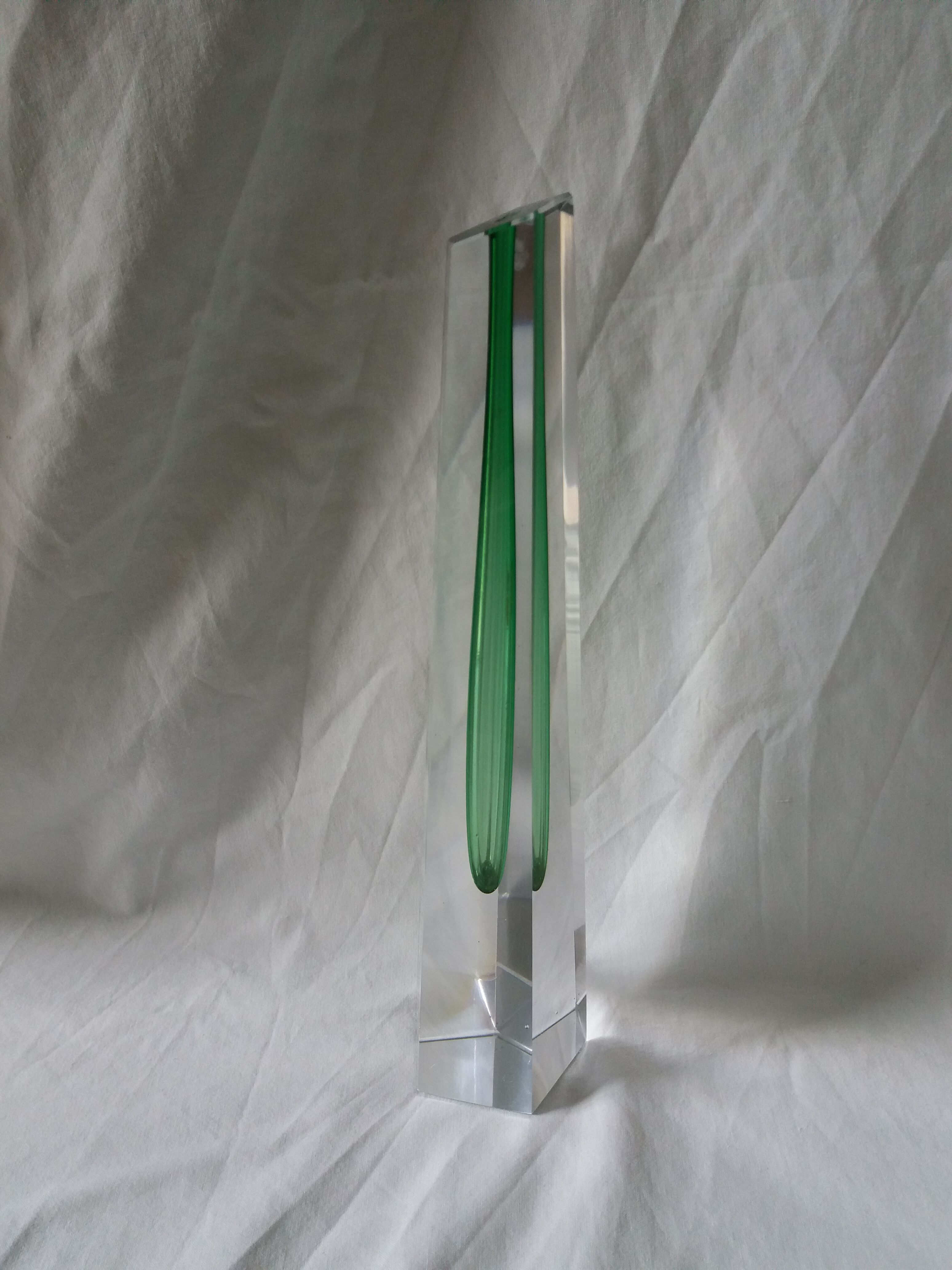 Bohemian crystal soliflore vase