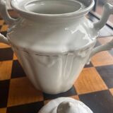 White porcelain sugar bowl