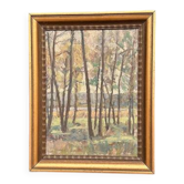Swedish Oil on Canvas – “Träddunge (Tree Grove)” by Olle Nordberg