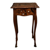 Petite table à ouvrage en marqueterie XIXe